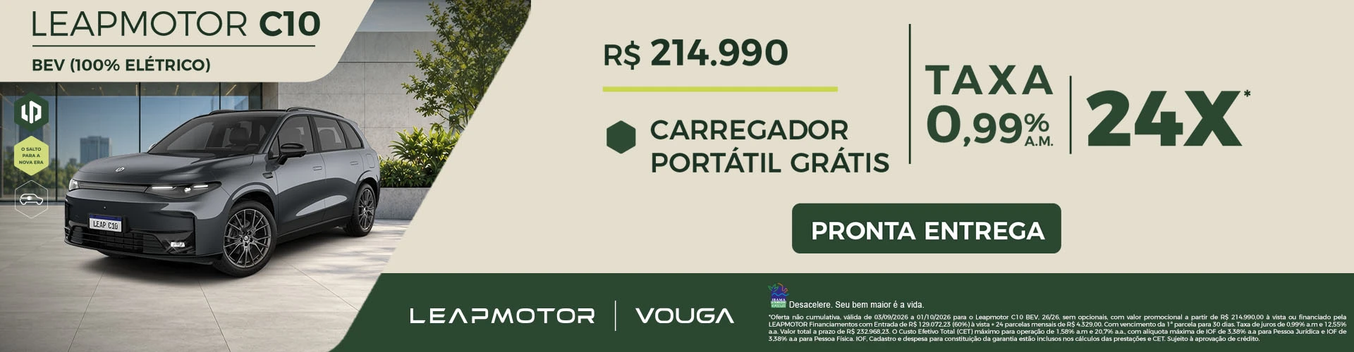 LEAPMOTOR B10 BEV 100% ELÉTRICO